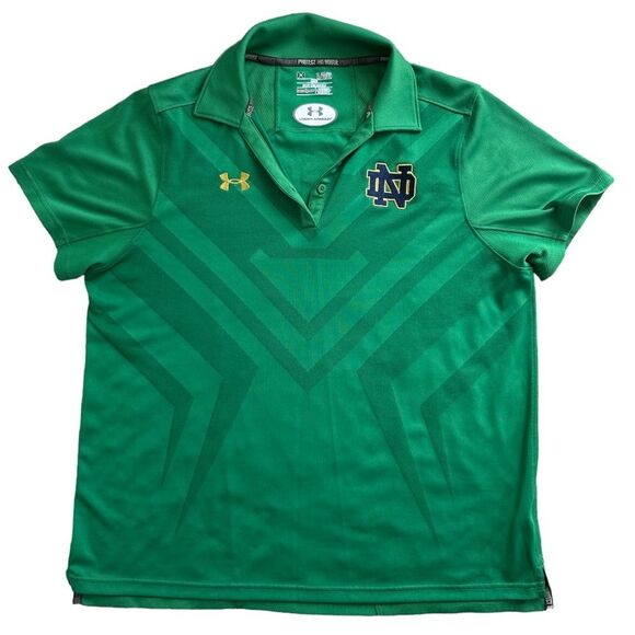 Under Armour Notre Dame Women’s Golf Loose Polo Fighting Irish Athletic XL Women - Picture 2 of 14